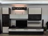 Mobila living venghe cu alb