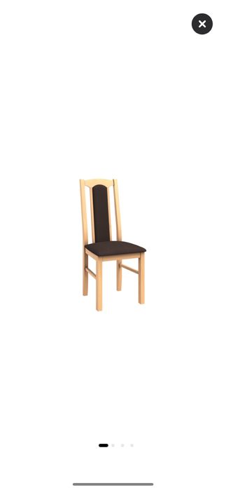 Scaun din lemn masiv de fag tapitat cu stofa S-37 Boss7 S6, sonoma