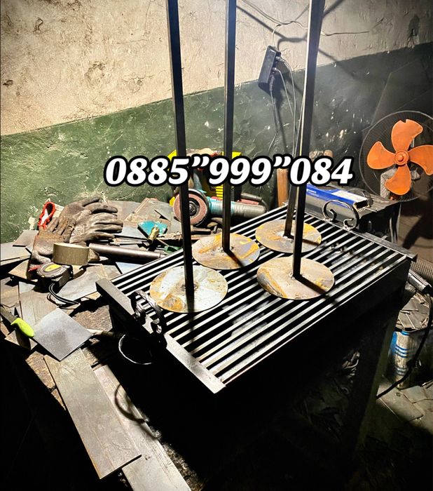 BBQ ЗДРАВИ МАСИВНИ ПО ЗАЯВКА НА КЛИЕТ барбекю скара за вграждане вили