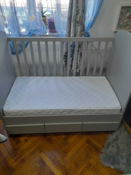 patut copii de la 0-7 ani, cu 2 saltele