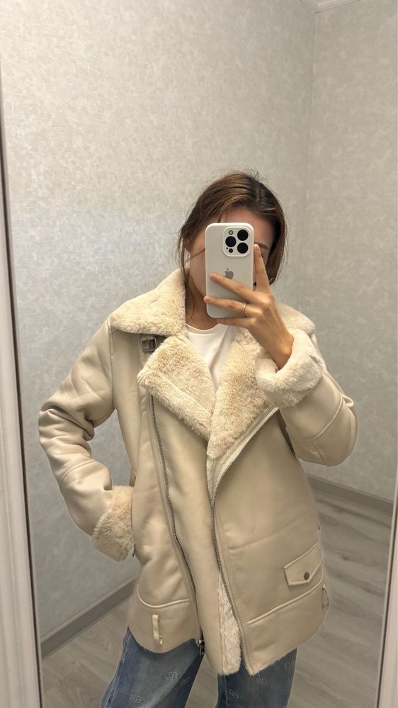 Дубленка зимняя Stradivarius