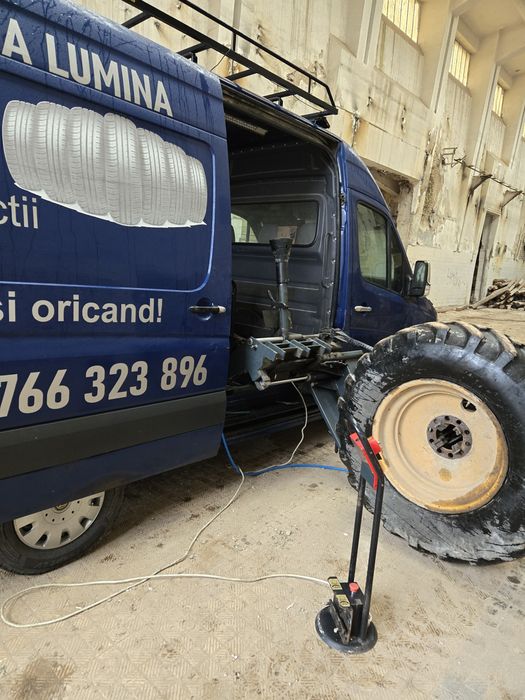 Servicii vulcanizare mobila Lumina pentru dube , camioane , utilaje