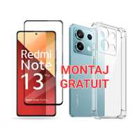 Set Folie de Sticla Full + Husa Xiaomi Redmi Note 13 / 13 Pro