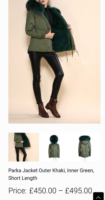 Haină de iarnă din blana artificială