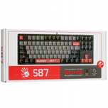 Игровая механическая клавиатура  Bloody S87 (ENERGY RED) RED SWITCH