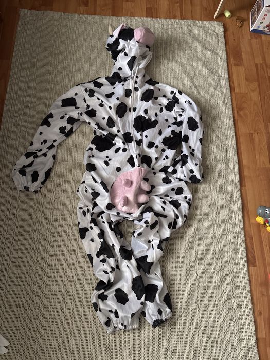 Costum salopeta Vaca halloween sau petrecere