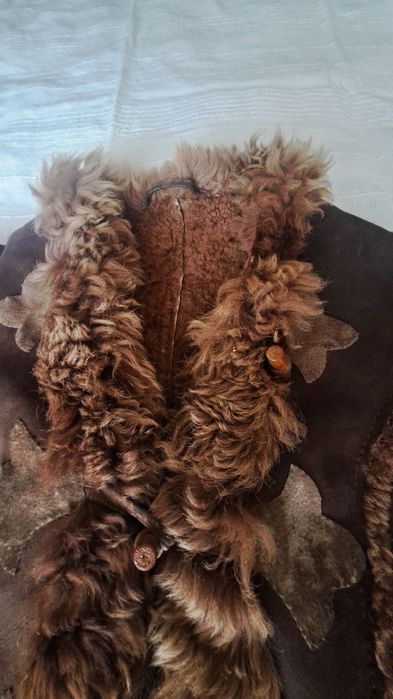 Дамско кожухче от агнешка кожа