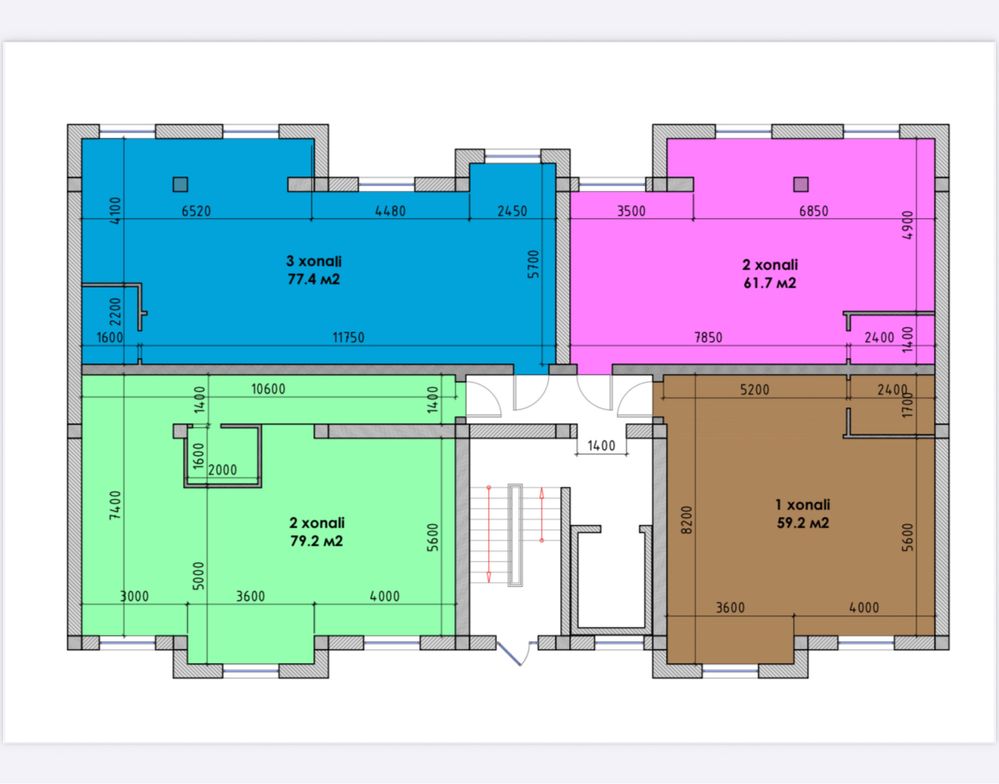 Продаётся квартира сергели SEVEN RESIDENCE. 1 Этаж кадастир