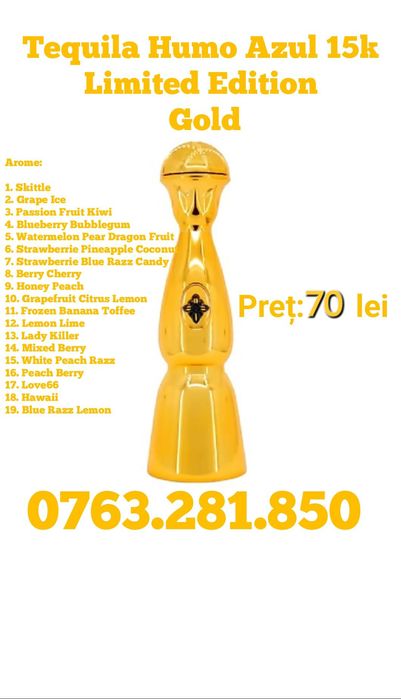 Humo Azul LIMITED EDITION GOLD 15k Vape-uri originale,  sigilate