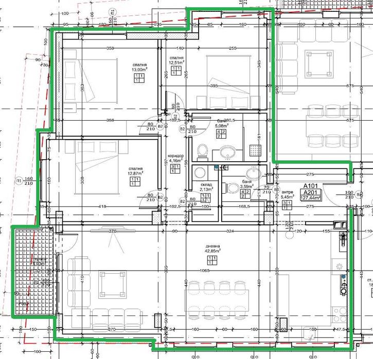 Продава се Многостаен апартамент в София, Малинова долина - 149 кв.м за 1703 €/кв.м - Снимка #4