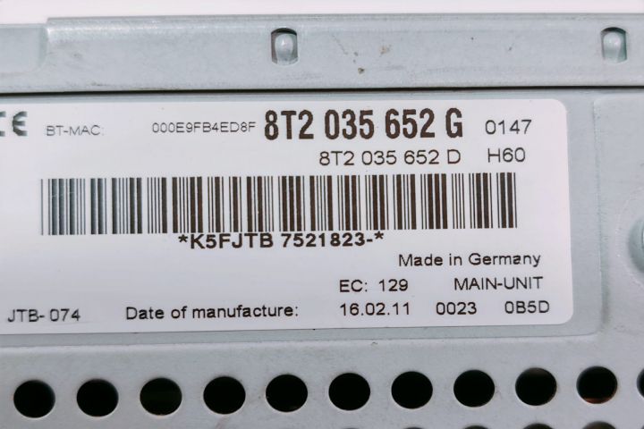 Unitate multimedia MMI 8T2035652G Audi A4 B8/8K