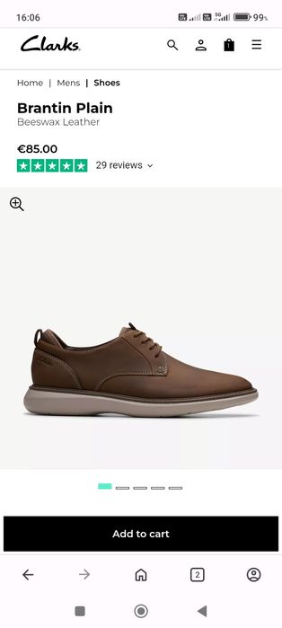 Обувки Clarks нови