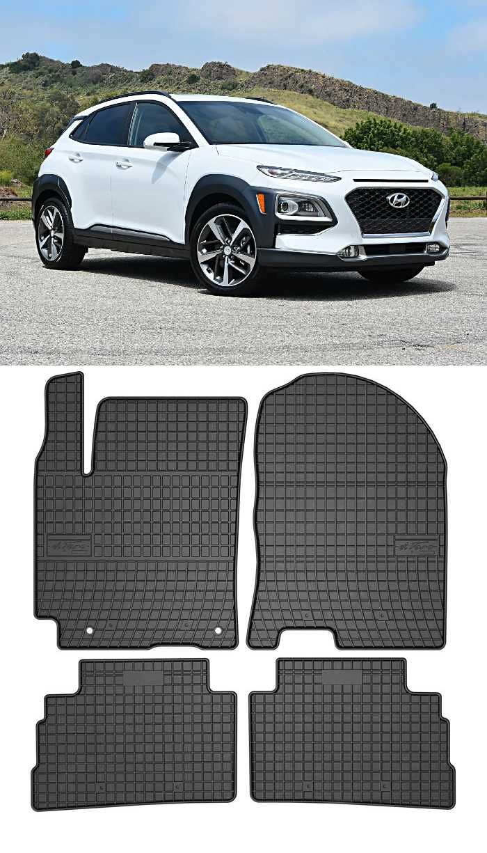Гумени стелки Frogum съвместими с Hyundai Kona 2017-2023