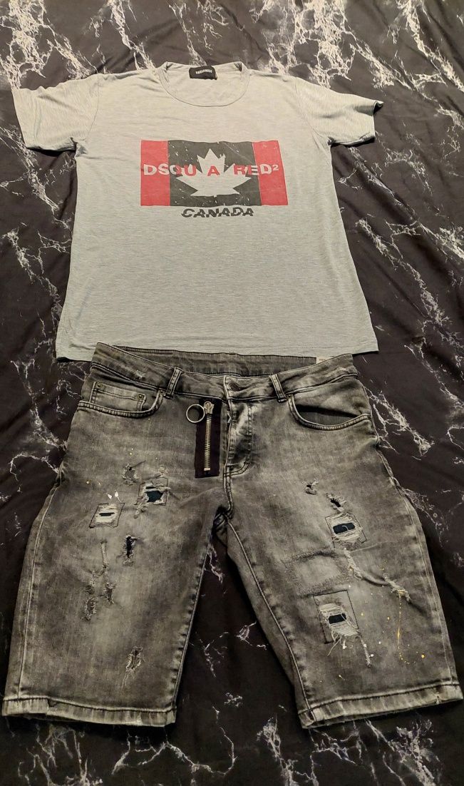 Dsquared - мъжка тениска и къси дънки!