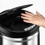 Cos de gunoi cu senzor Timeless Tools Crom, Capacitate 52 l