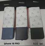 Huse shieldon  din piele pentru iphone 16 pro