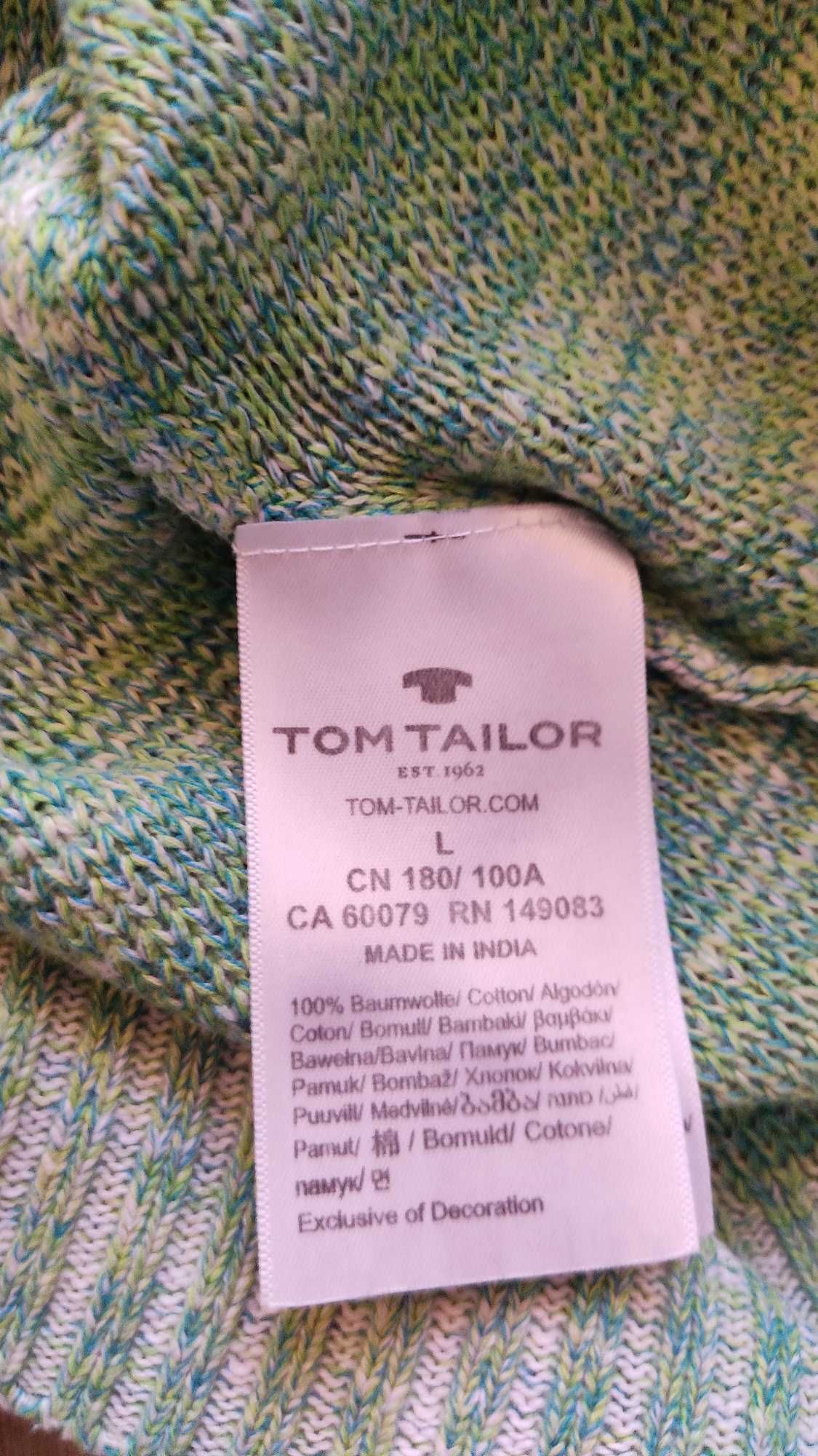 пуловер с яка Tom Tailor, размер L
