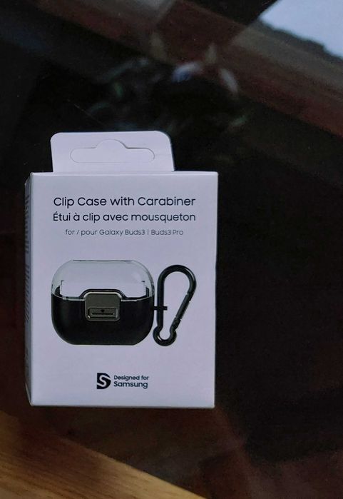 Carcasă cu clemă Samsung Buds3 / Pro Transparenta NOUA