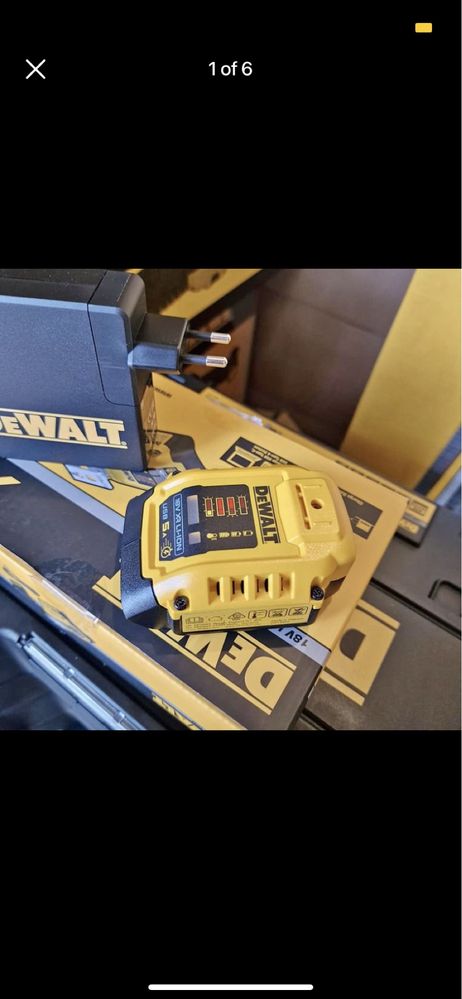 DeWALT DCB094K Комплект зарядно със адаптер за батерия USB