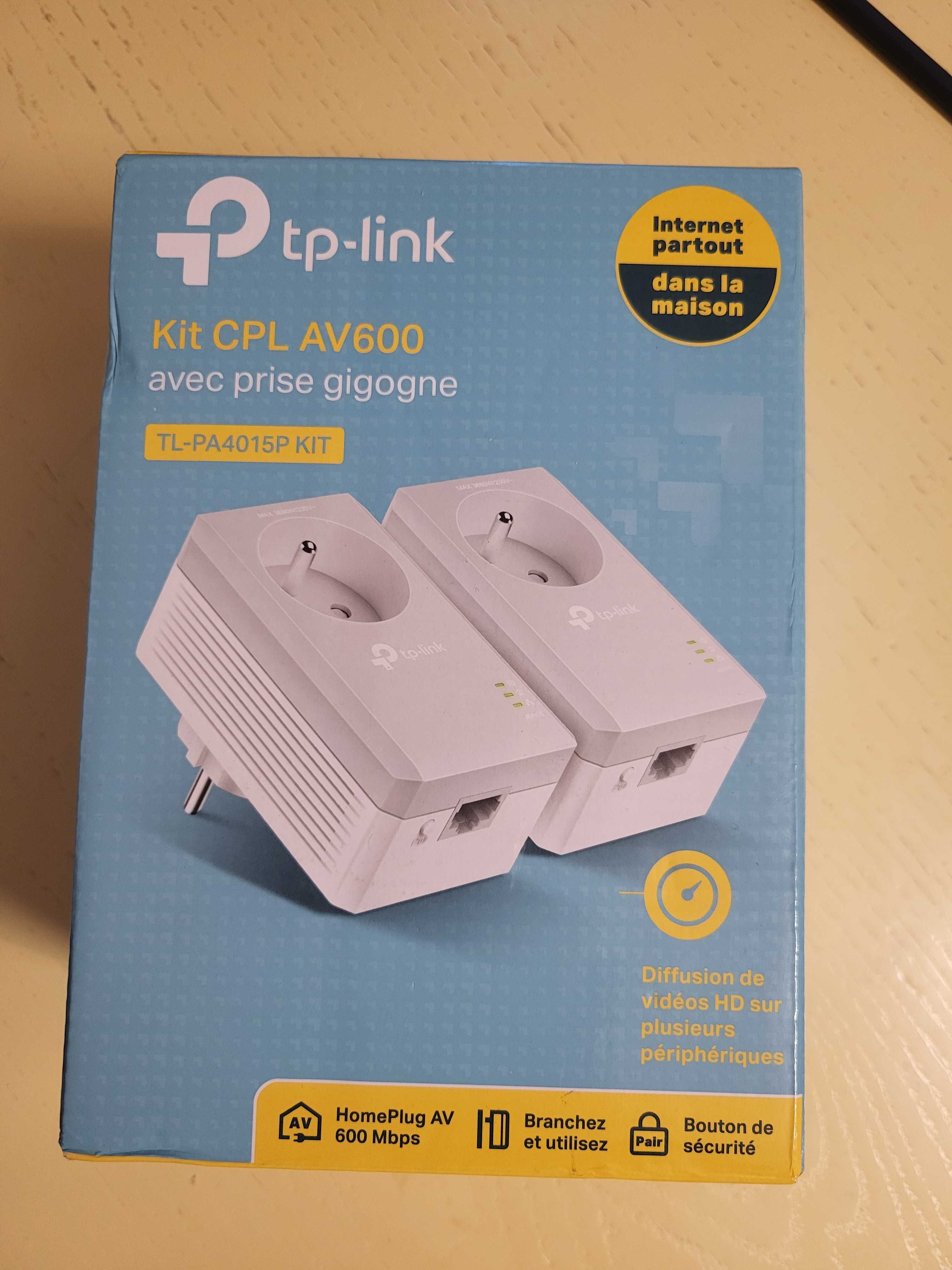 Powerline адаптери TP-Link CPL AV600 600-Mbit/s, нови.Цената е крайна!