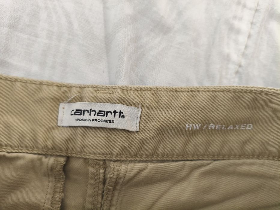 Pantaloni Carhartt WIP Collins 34cm lățime talie cargo buzunare casual