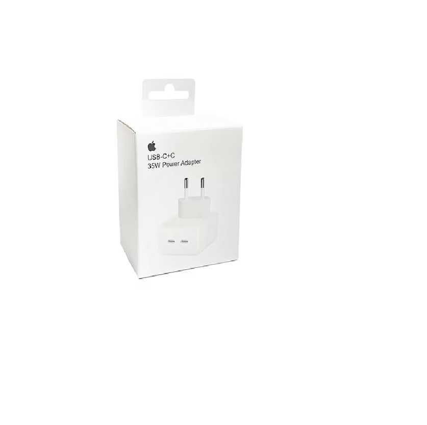 Adaptor priza fast APPLE iPhone 15 Pro Max 14 Plus Dual USB-C 35W +cab