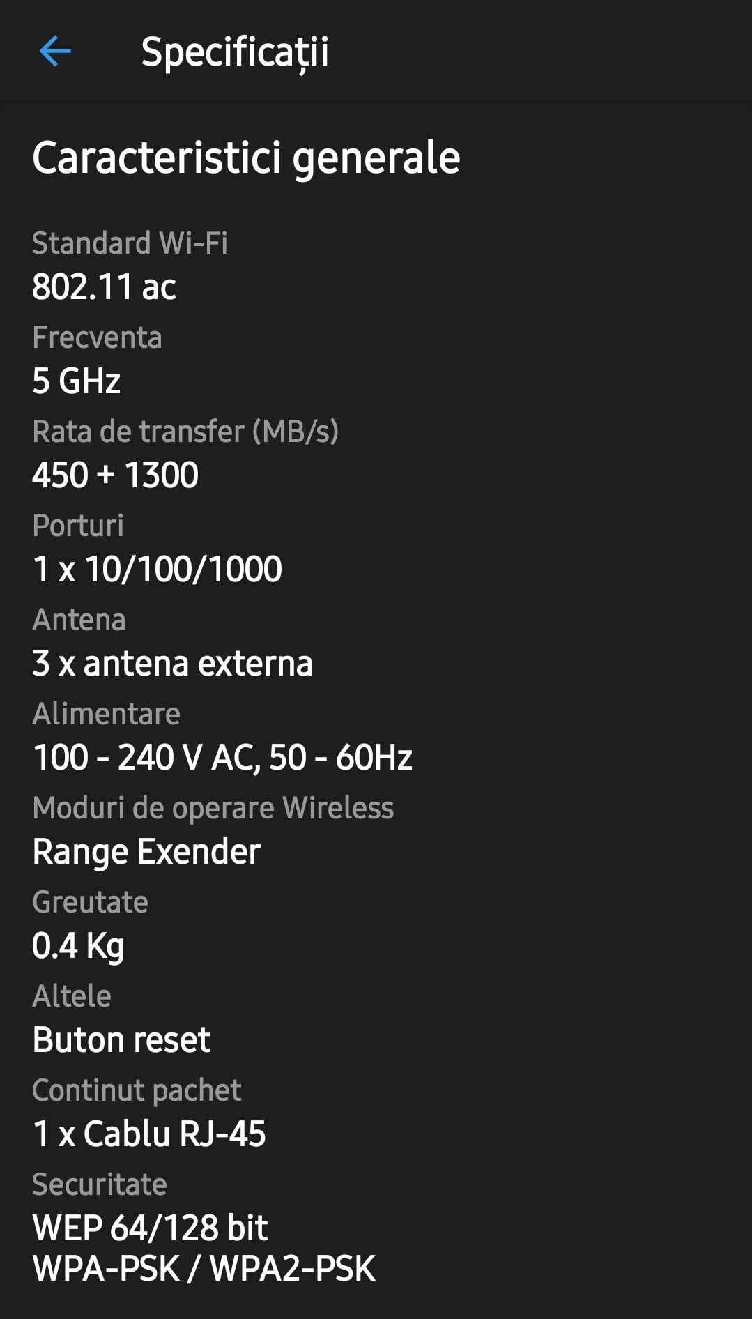 Range extender TP-LINK