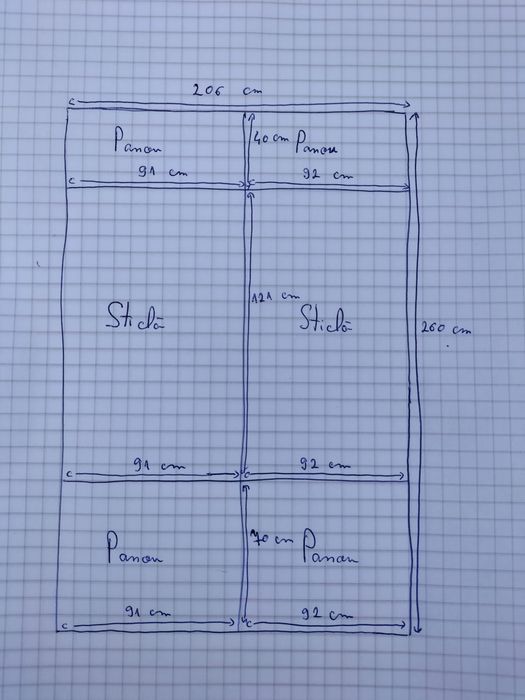 Vând structura/rama/perete/geam tâmplărie PVC