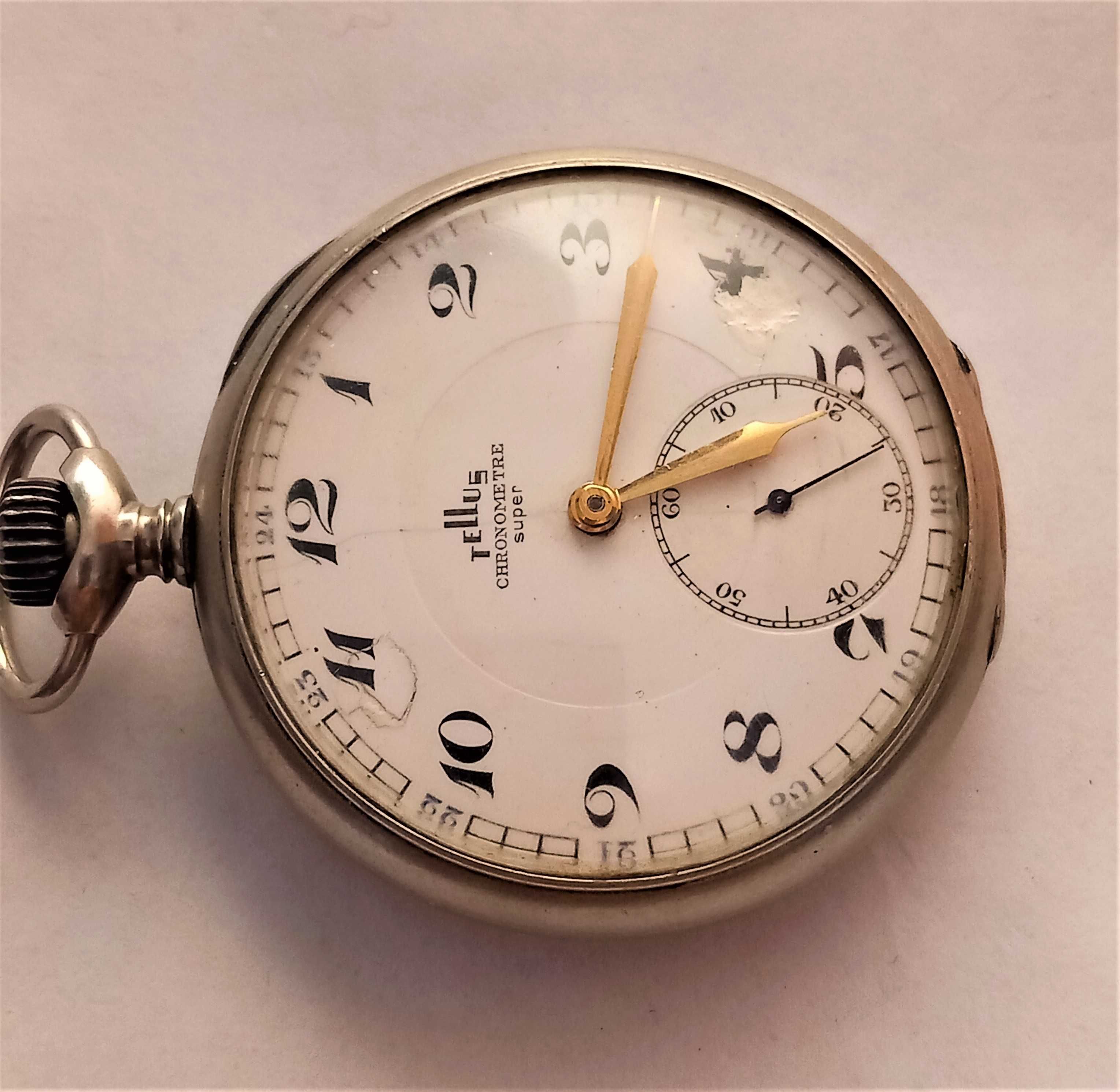 ceas TELLUS Chronometer Super de bazunar in carcasa de OTEL