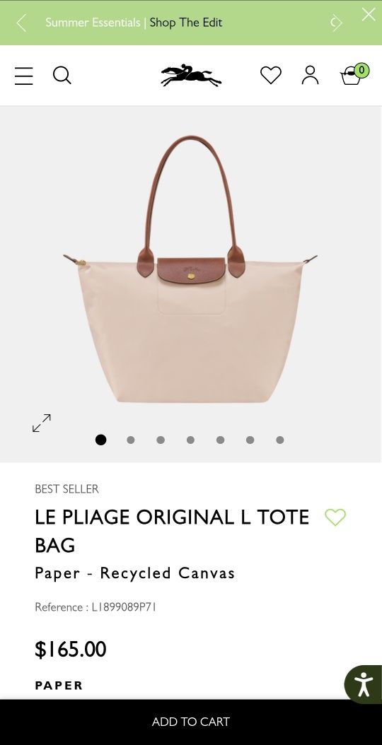 НОВО ! Дамска чанта Longchamp Le Pilage Tote bag