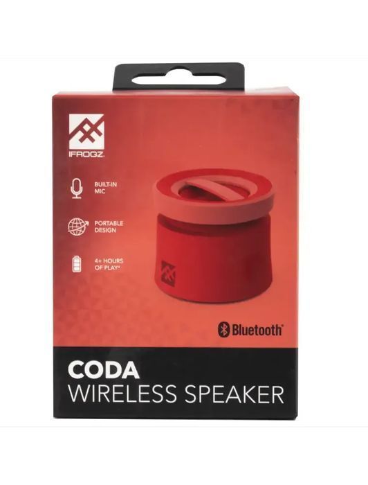 Boxa Portabila Mini Bluetooth Coda, 1 W, Rosu