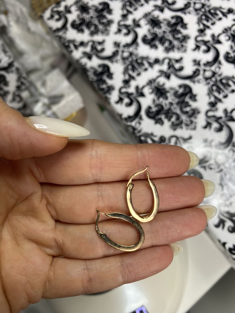Cercei Noi placati cu aur 18k diferite modele