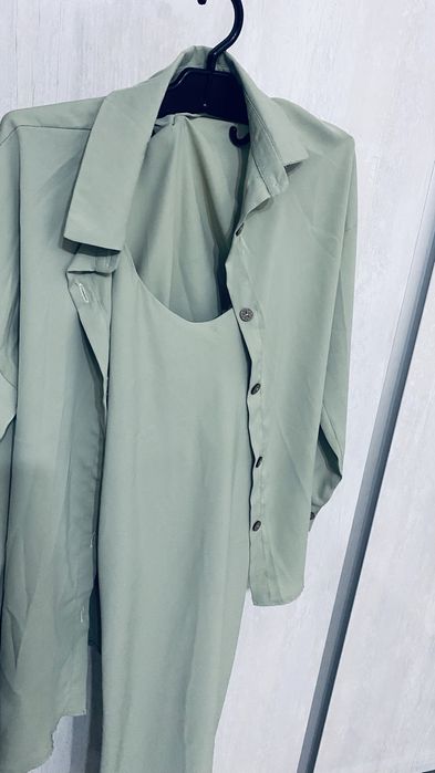 Летний комплект — платье + рубашка