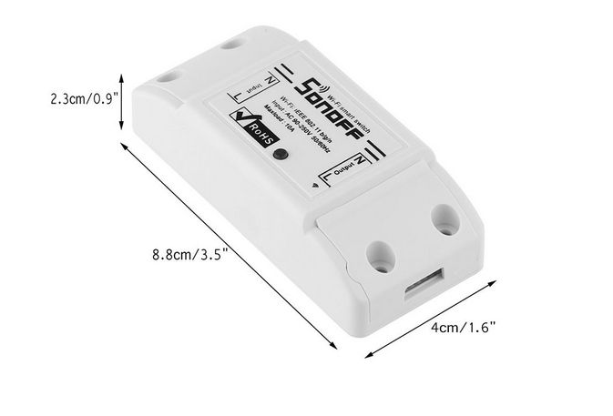 Sonoff Basic R2- 10А WiFi смарт реле (прекъсвач) безжично упраление