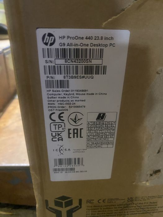 Срочно продаю новый моноблок Hp