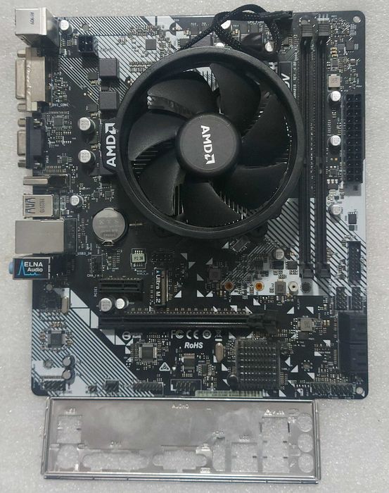KIT AMD Ryzen 5 1600 3.2GHz + ASRock A320M-HDV R4.0 + Cooler AMD