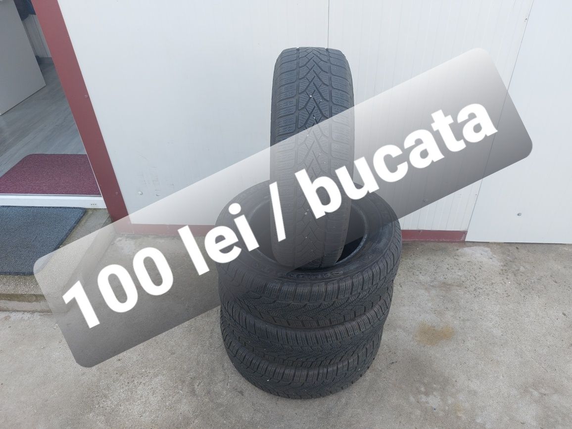 100 lei bucata! Set anvelope M+S/Iarna 185 65 15 Semperit