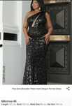 Rochie paiete negre 46 NOUĂ
