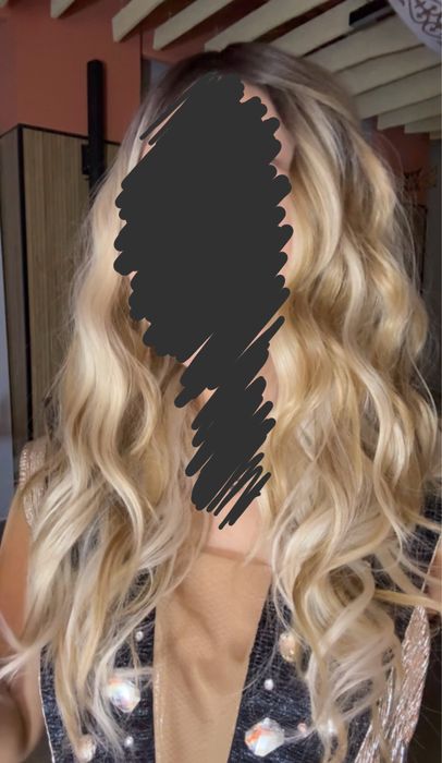 Парик длинный блонд