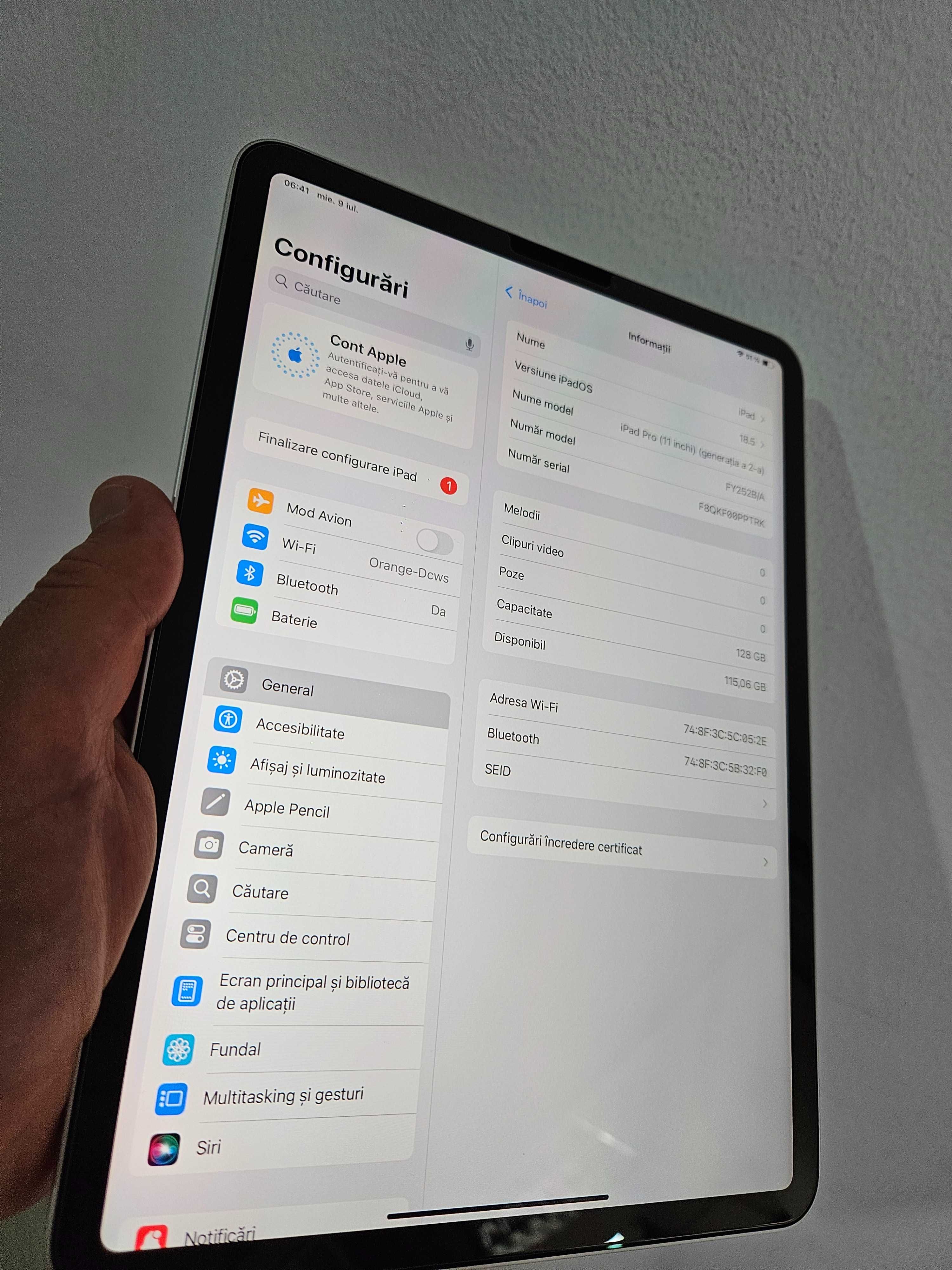 Ipad  Pro generatia 2 128gb impecabil Garantie.