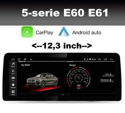 Navigatie de TOP BMW e60/e61 Android 12.3", CarPlay, AndroidAuto, SIM