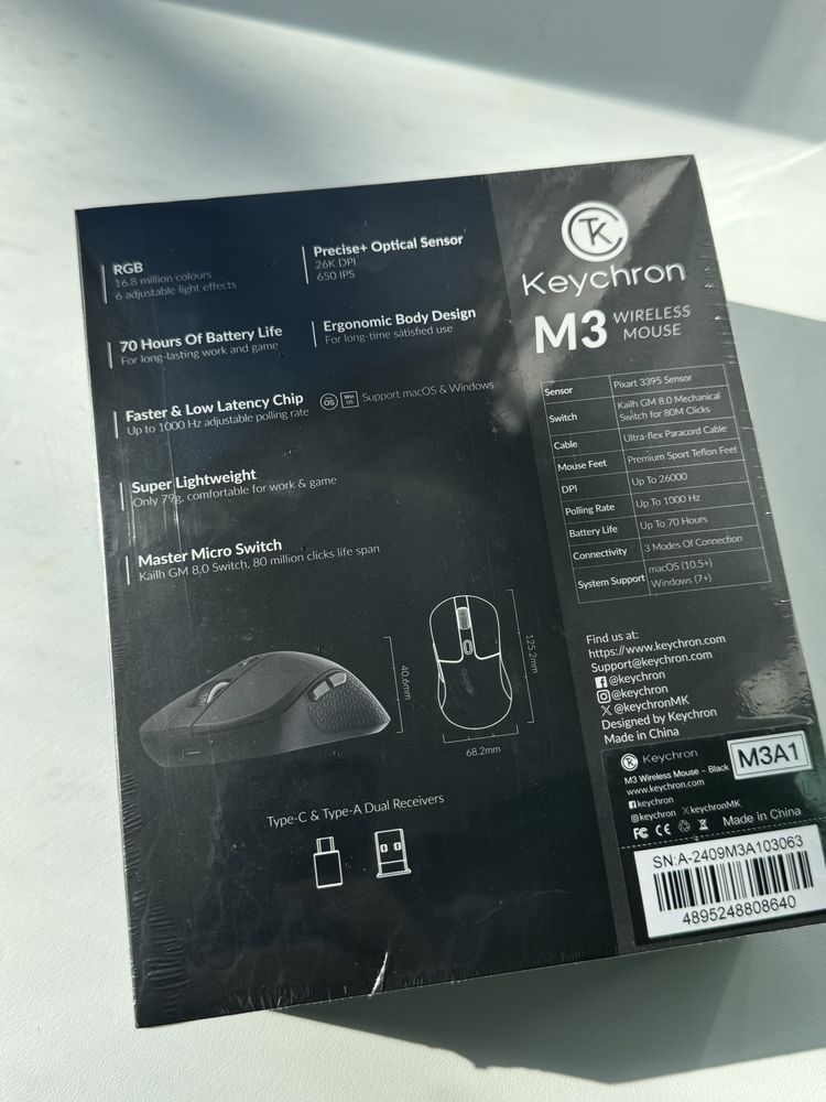 Мышь Keychron M3
