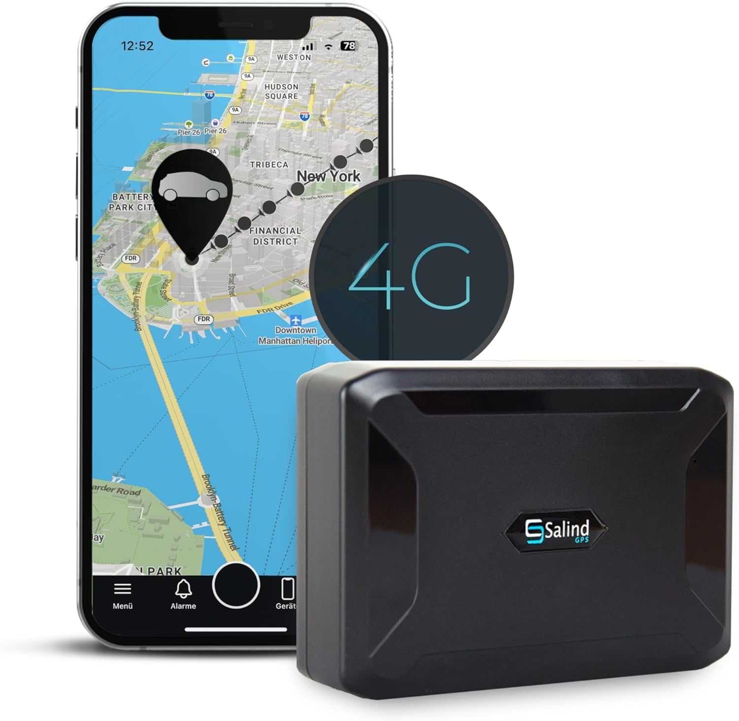 Dispozitiv GPS Salind Tracker 11, 4G, magnetic, autonomie 70 de zile