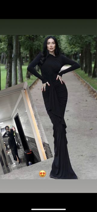 Шикарный черный платье