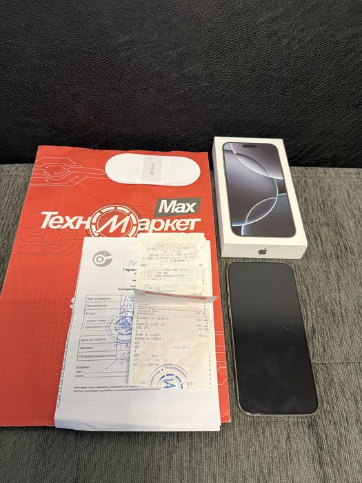 КАТО НОВ 256GB iPhone 16 Pro Max Техномаркет Гаранция 2026 White