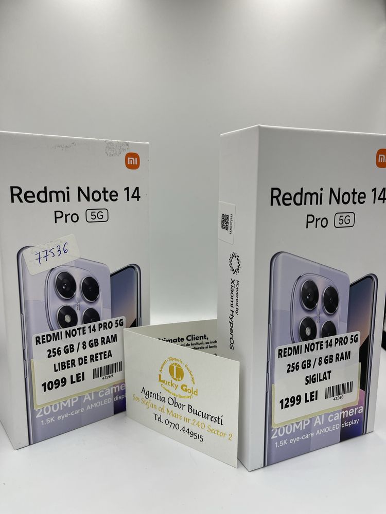 Redmi Note 14 Pro 5G 256GB/8GB RAM UTILIZAT/SIGILAT #43269/#43260