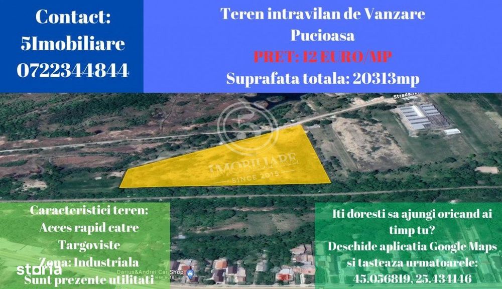 Pucioasa- Teren de Vanzare- Comision 0%