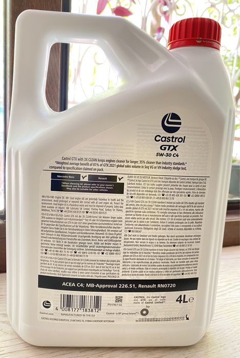 Ulei Castrol GTX 5W-30 C4 Diesel 4L
