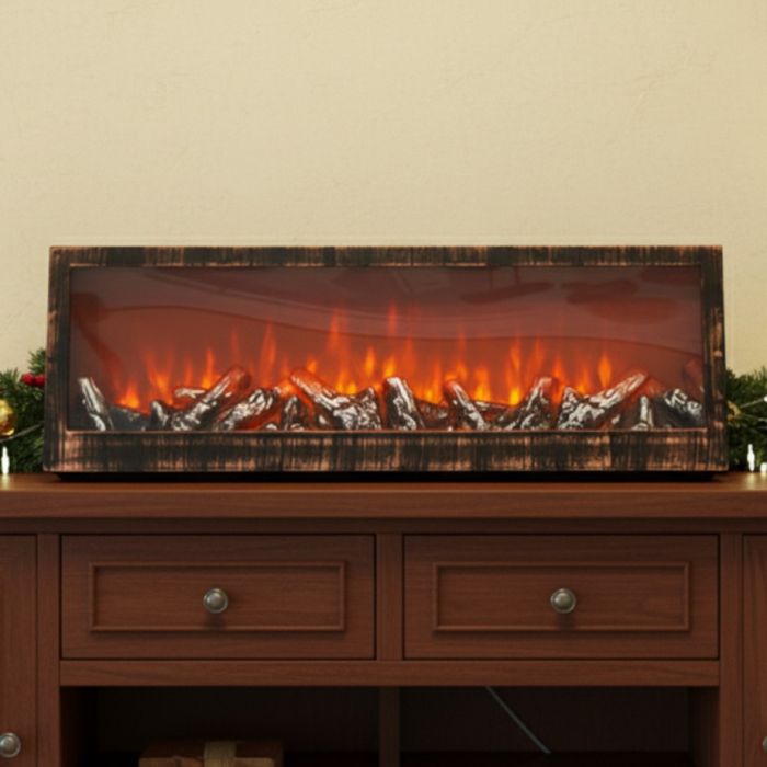 Тип: електрическа изкуствена камина / LED декоративна лампа с пламъчен