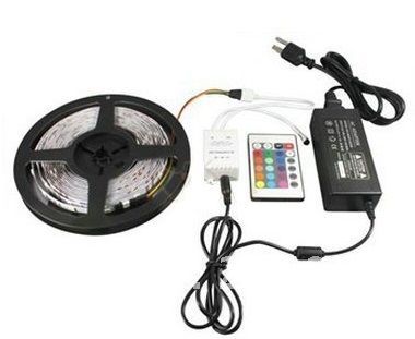 KIT Banda LED flexibila mulicolora amenajari interioare + telecomanda